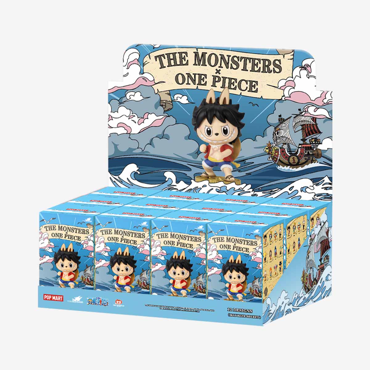 Caja Completa Labubu × One Piece Blind Box 12 Figuras – Incluye Edición Secreta Gear 5