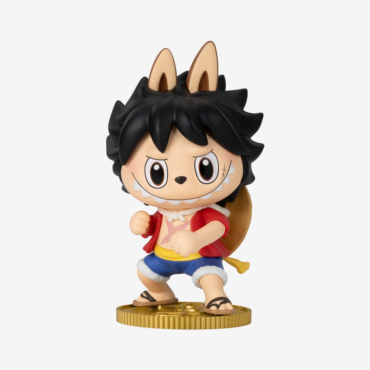 Figura Labubu x One Piece – Monkey D. Luffy